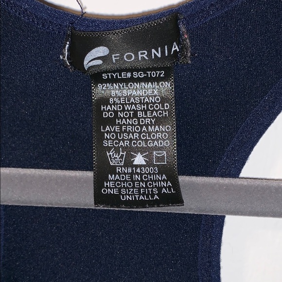 Navy blue bodysuit - Picture 4 of 4